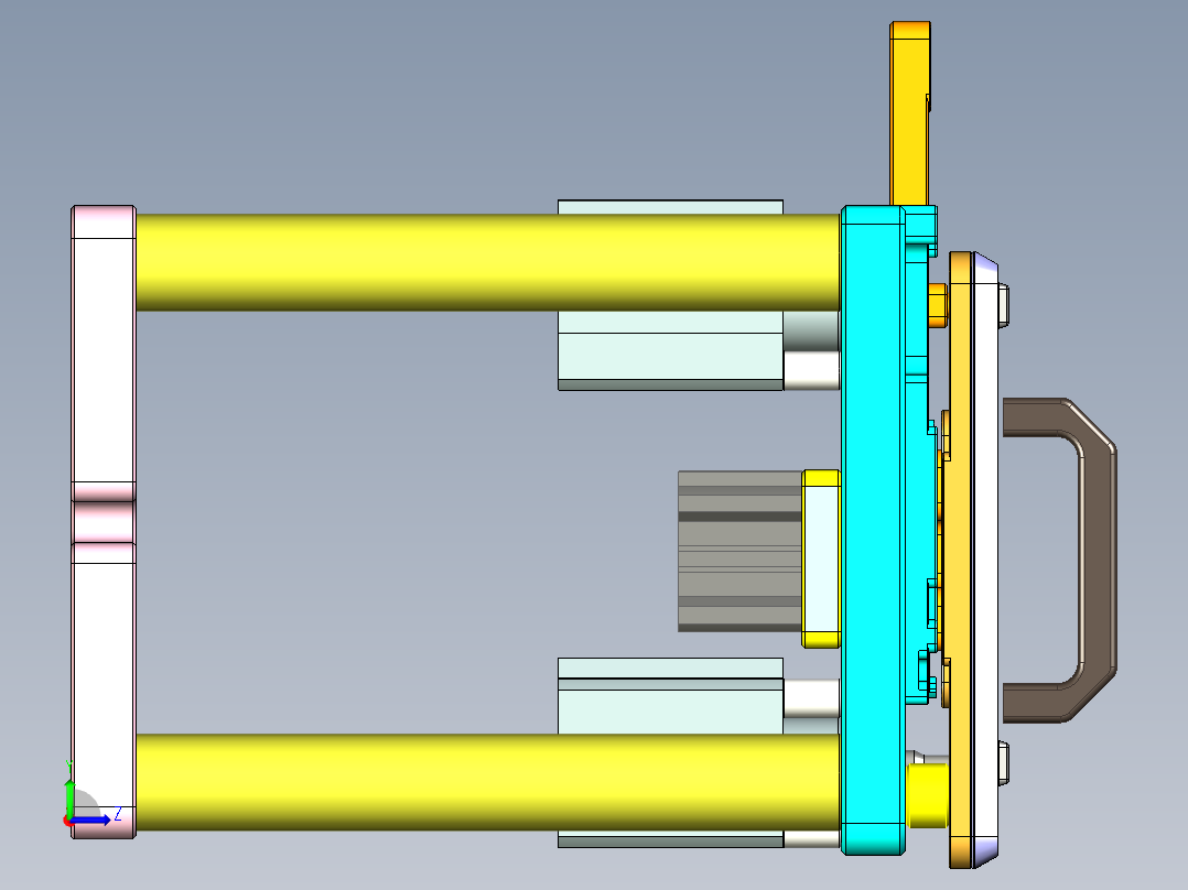 UX301-C-CNC7笔记本CNC工装夹具三维模型-20150108左视图