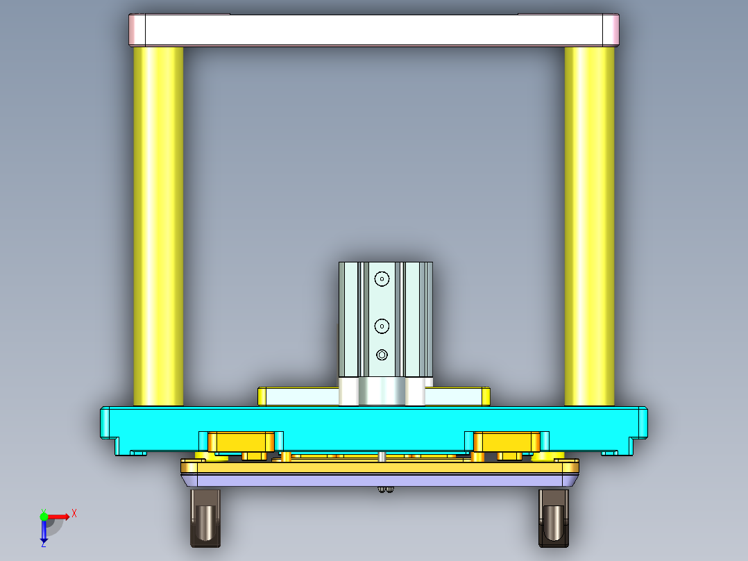 UX301-C-CNC7笔记本CNC工装夹具三维模型-20150108俯视图
