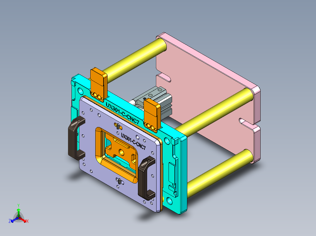 UX301-C-CNC7笔记本CNC工装夹具三维模型-20150108正等轴测图