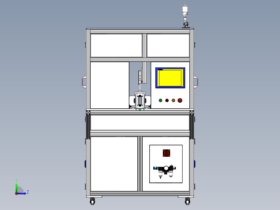 电池模组极性检测设备sw17可编辑左视图