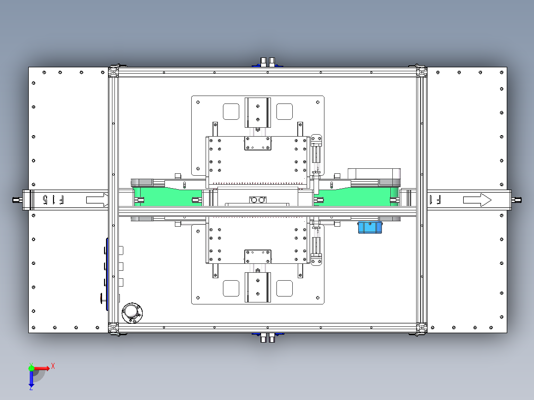 电池模组极性检测设备sw17可编辑俯视图