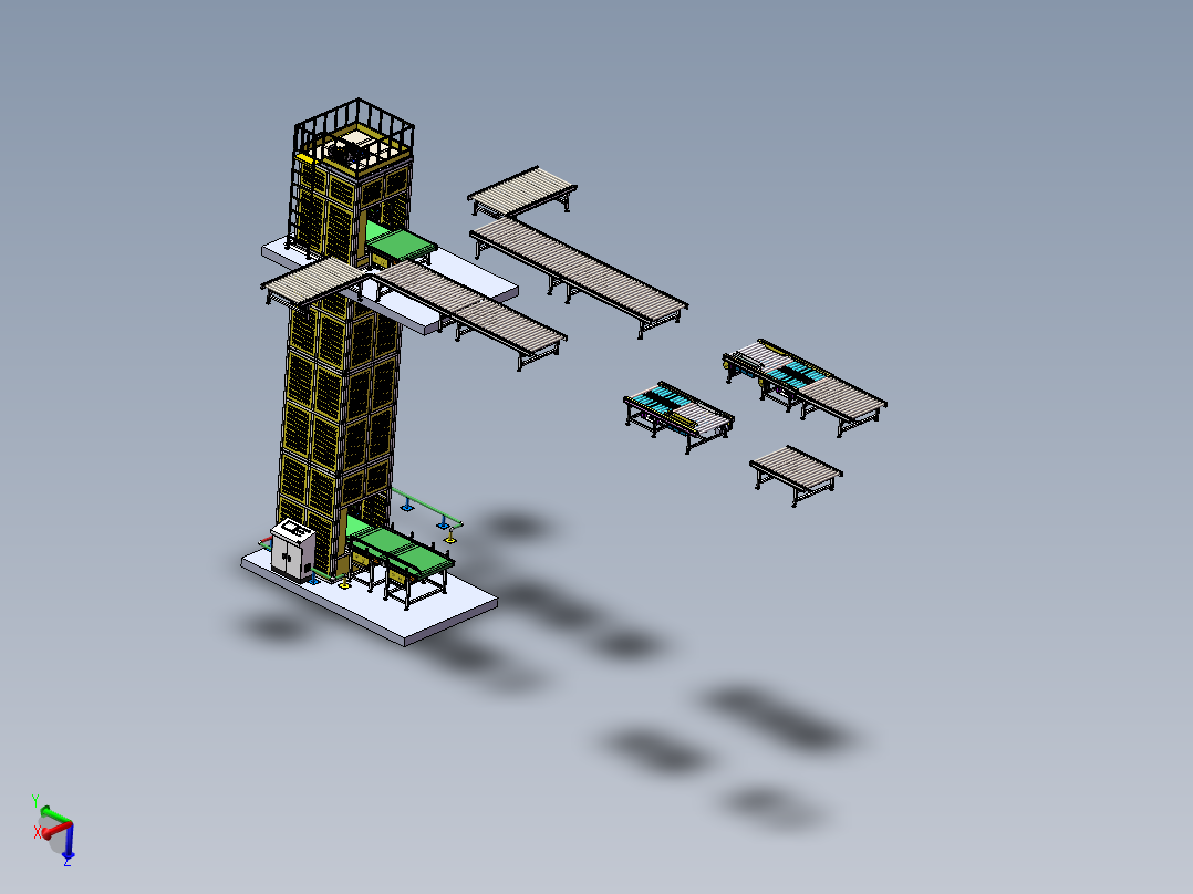 往复升降机+进出加速段sw18可编辑