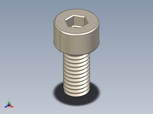 Screw_DIN_912_M3.5x8F_A2.STEP公制内六角螺钉