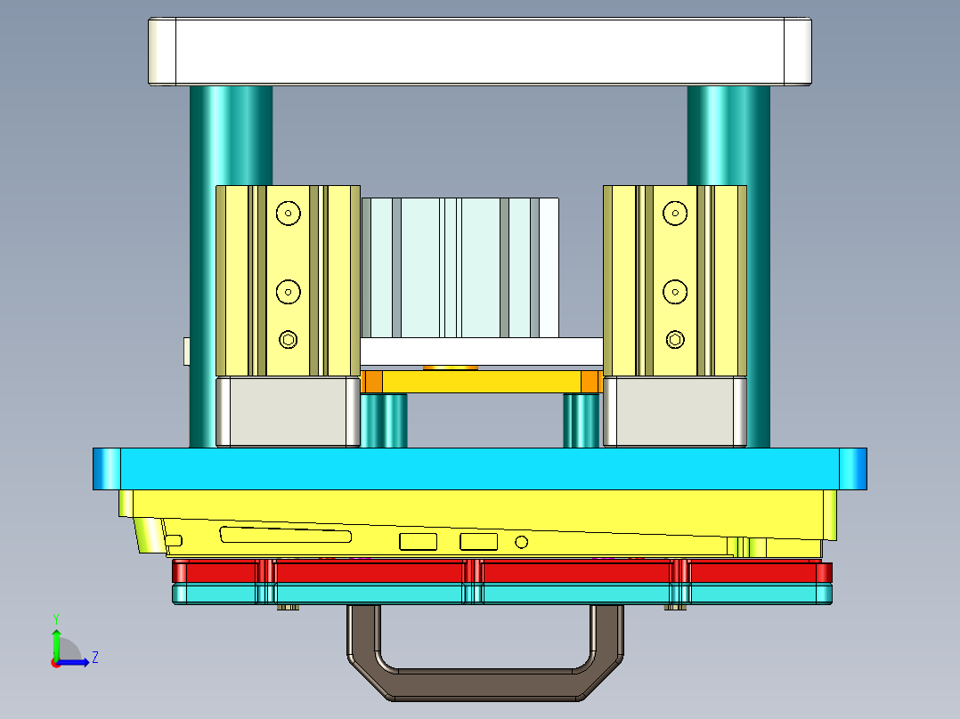 EDA50-笔记本CNC工装夹具三维模型CNC6-181230左视图