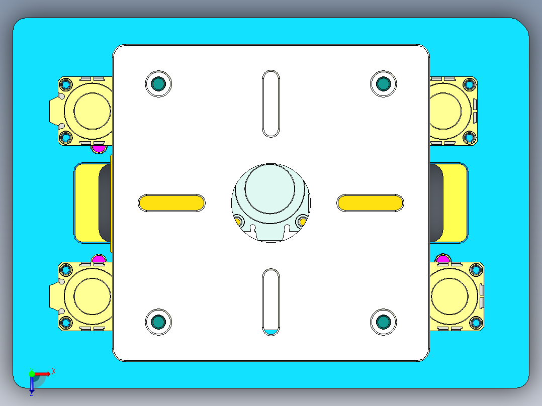 EDA50-笔记本CNC工装夹具三维模型CNC6-181230俯视图