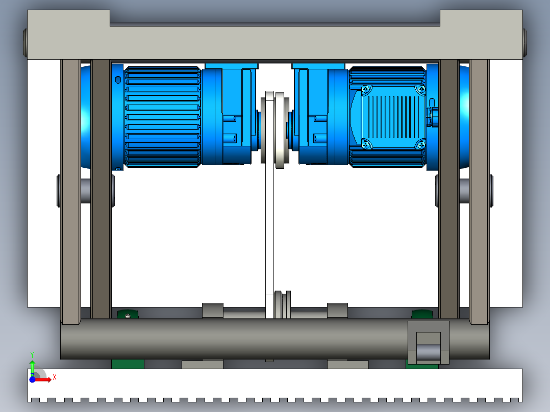大吨位升降车设计前视图