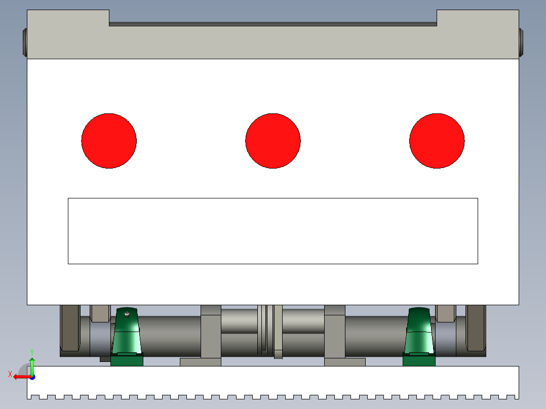 大吨位升降车设计后视图