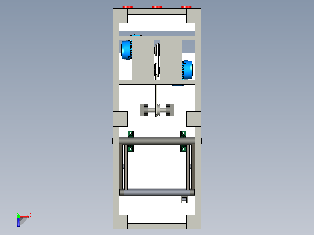 大吨位升降车设计俯视图