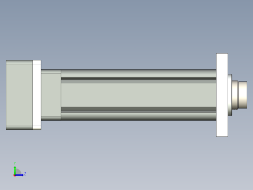 折返式电动缸G-210357左视缩略图