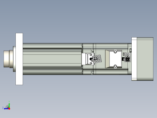 折返式电动缸G-210357右视缩略图