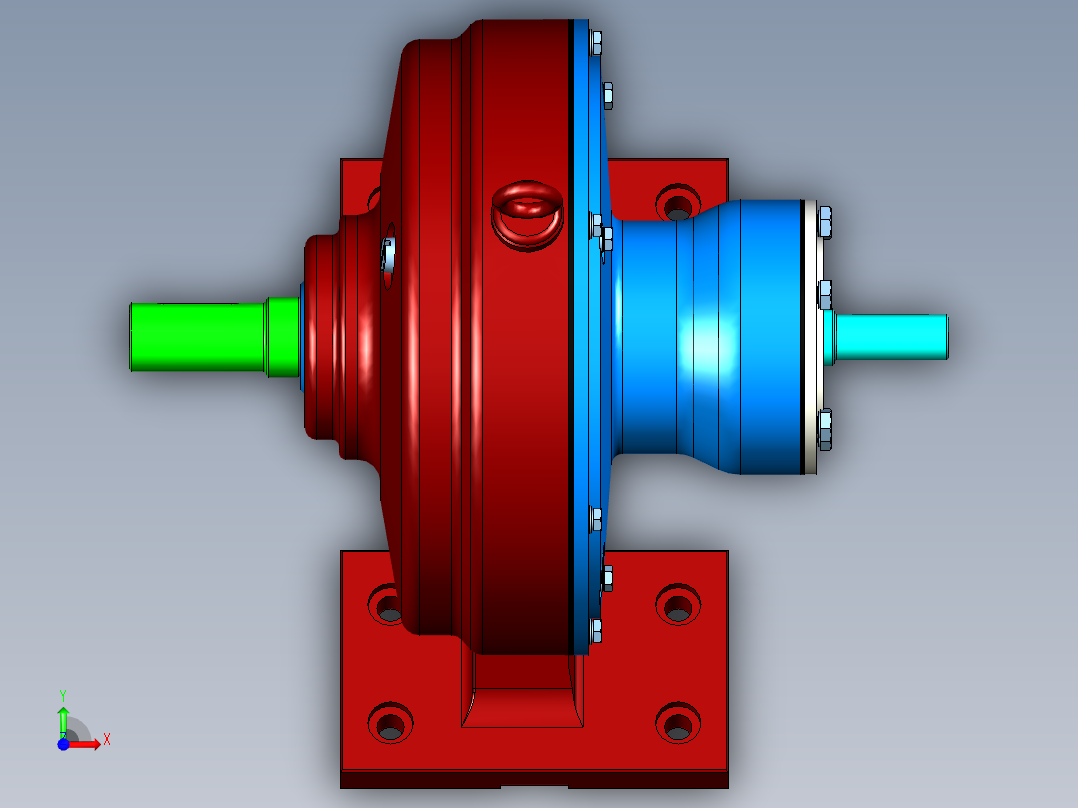 少齿差式行星减速器的设计前视图
