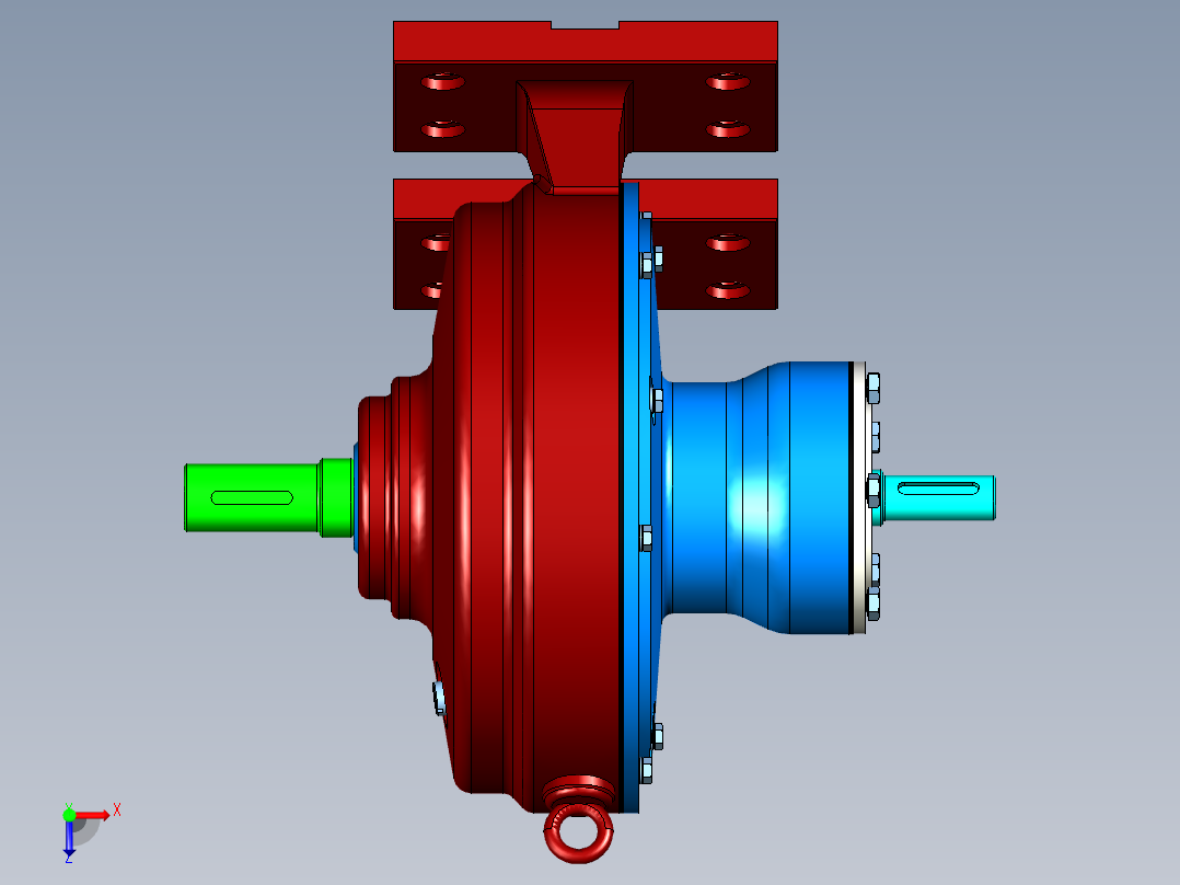 少齿差式行星减速器的设计俯视图