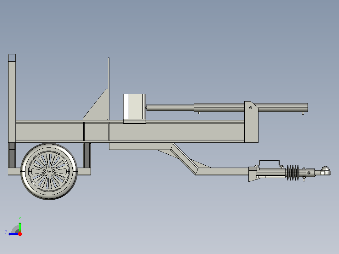A2004580-木材劈木机右视图