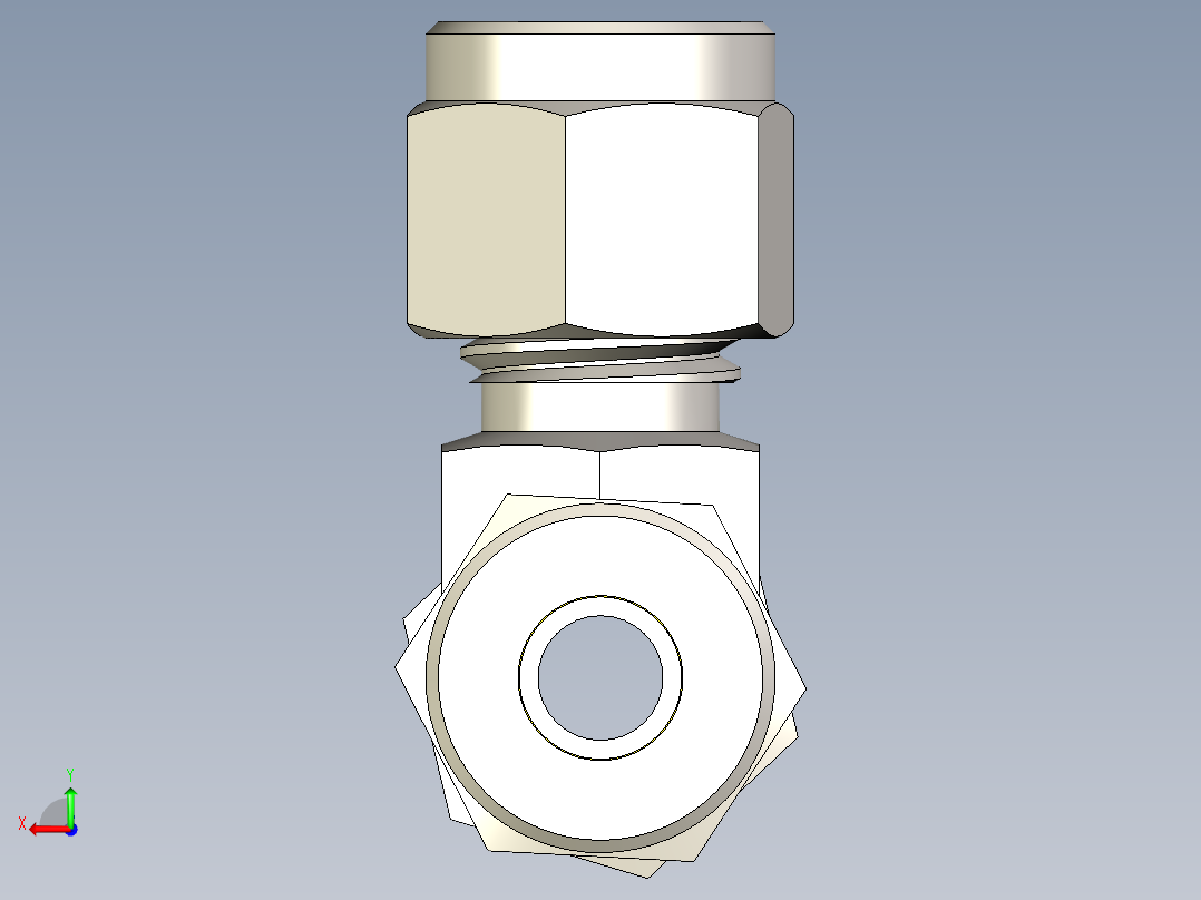 B3004566-三通接头用于燃气管道后视图