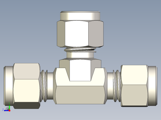 B3004566-三通接头用于燃气管道右视缩略图