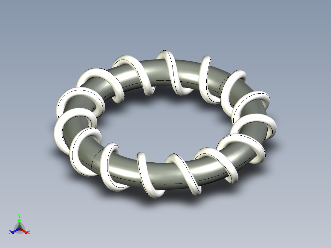 线圈正等轴测图