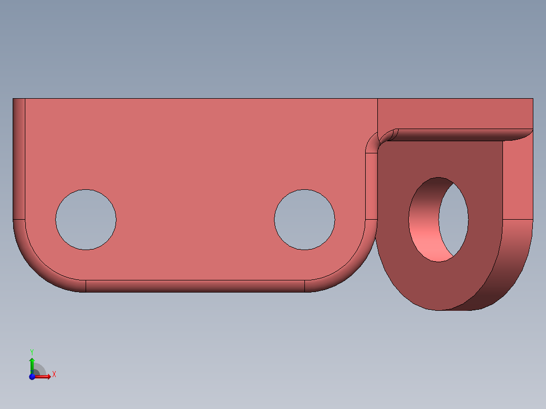 Solidworks 教程 Ex 49 居中 Bolgu 和 Ex 50 支持模型，技术绘图中的几何形状前视图