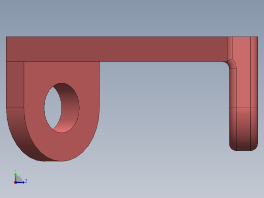Solidworks 教程 Ex 49 居中 Bolgu 和 Ex 50 支持模型，技术绘图中的几何形状左视缩略图