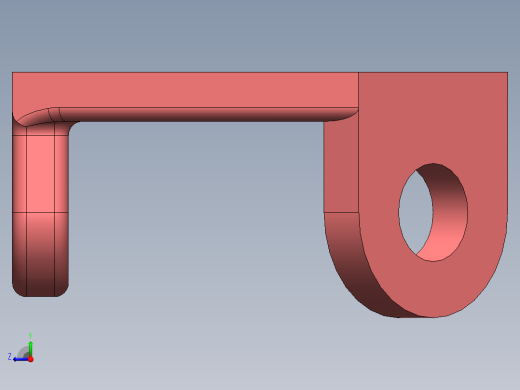 Solidworks 教程 Ex 49 居中 Bolgu 和 Ex 50 支持模型，技术绘图中的几何形状右视缩略图