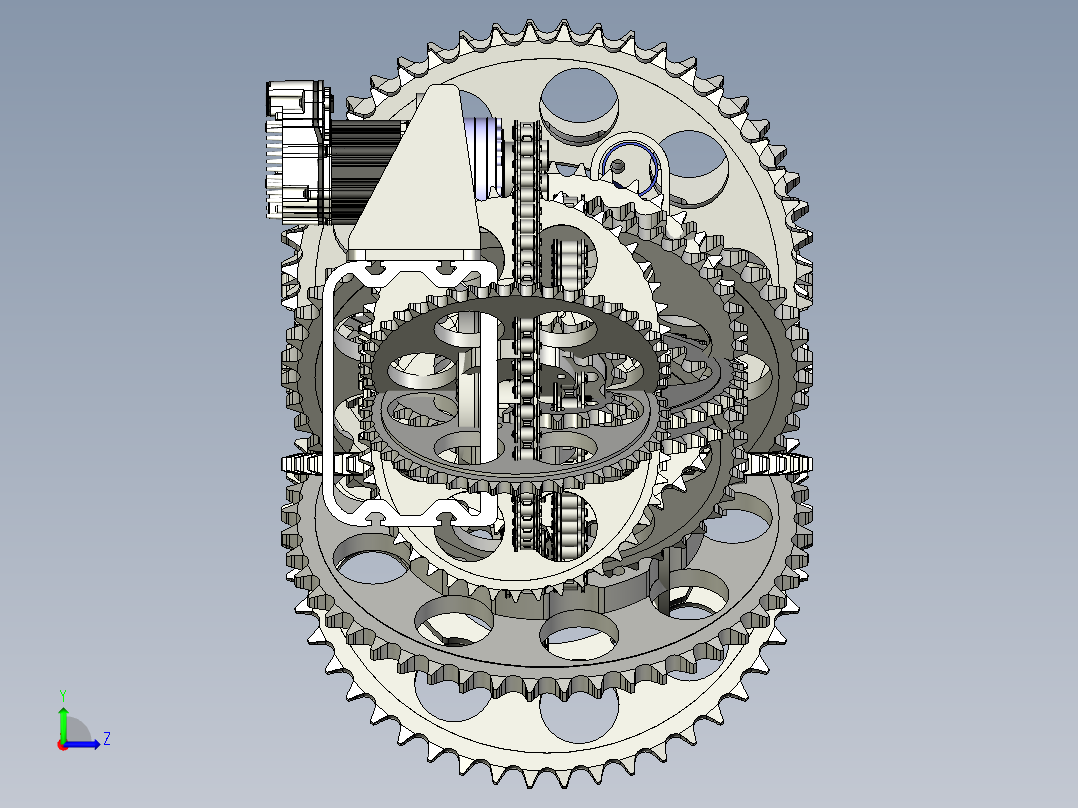 数控弯管机左视图