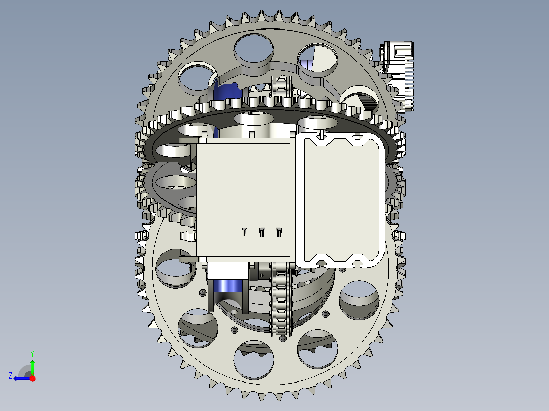 数控弯管机右视图
