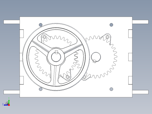 塑料破碎机模型右视缩略图