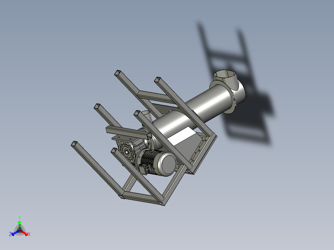 SFC02螺旋挤压提升机减量款主视图