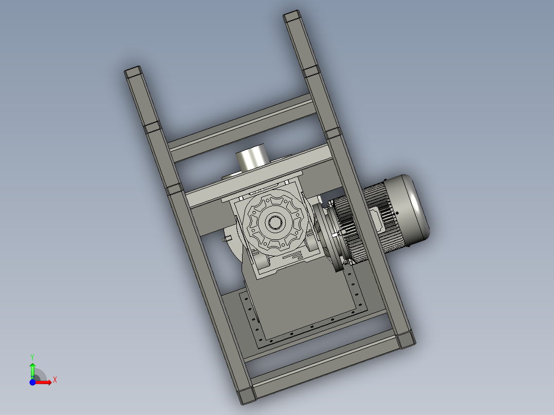SFC02螺旋挤压提升机减量款前视图