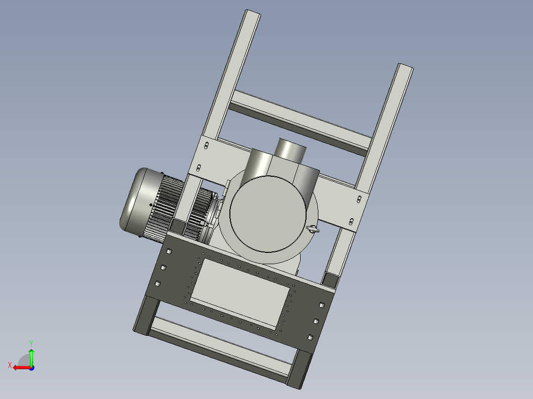 SFC02螺旋挤压提升机减量款后视图