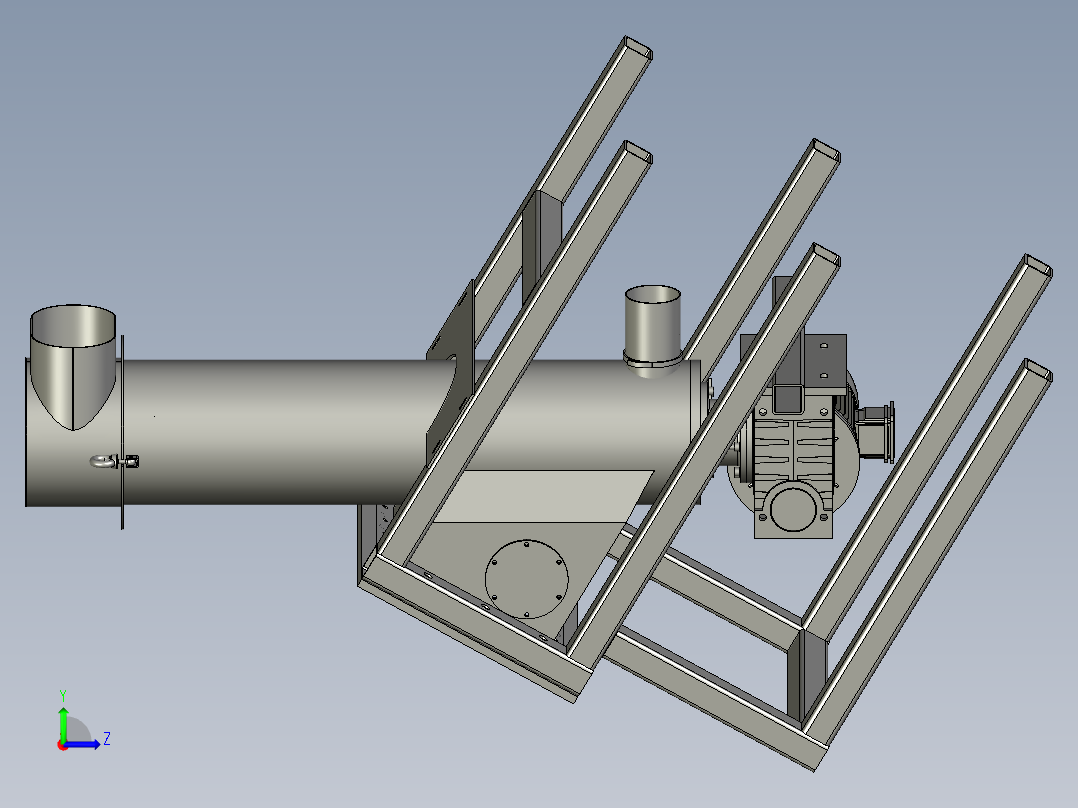 SFC02螺旋挤压提升机减量款左视图