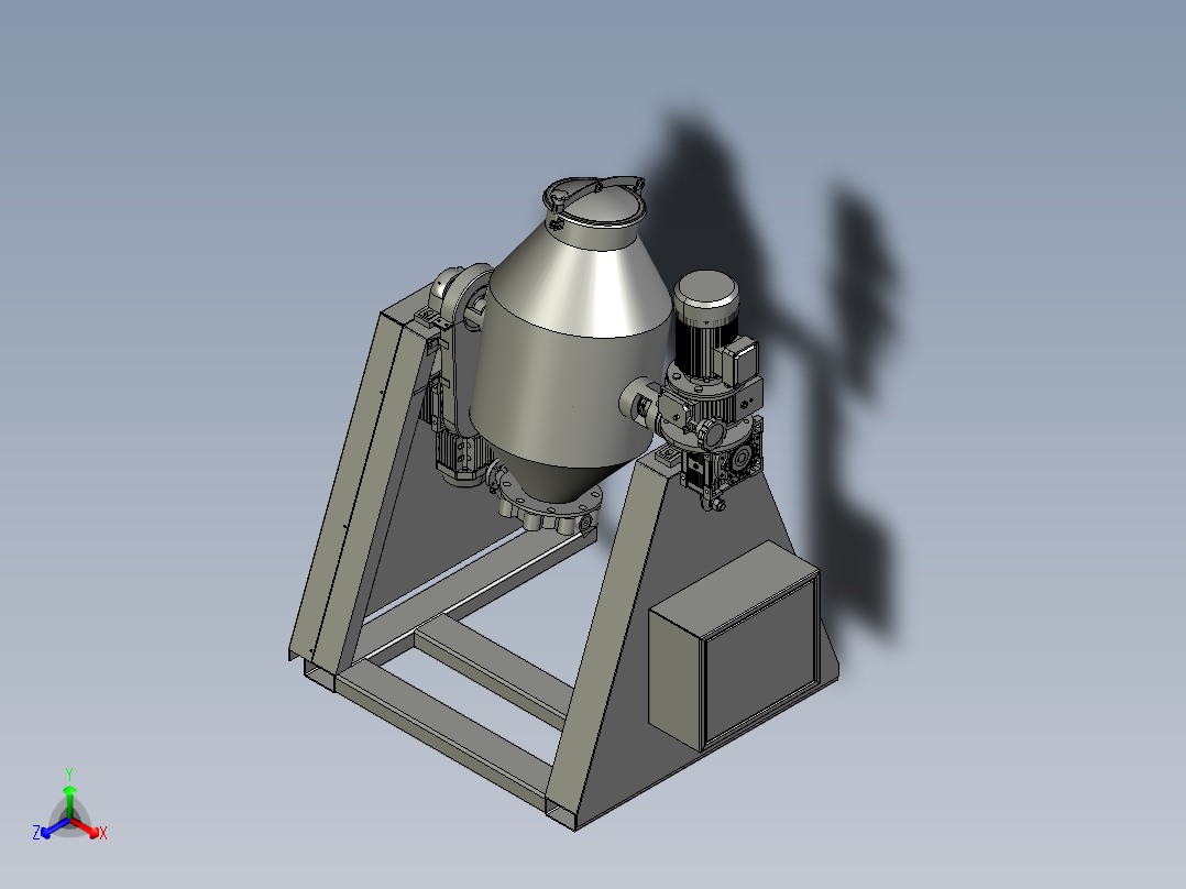 混料机混合均匀无死角主视图
