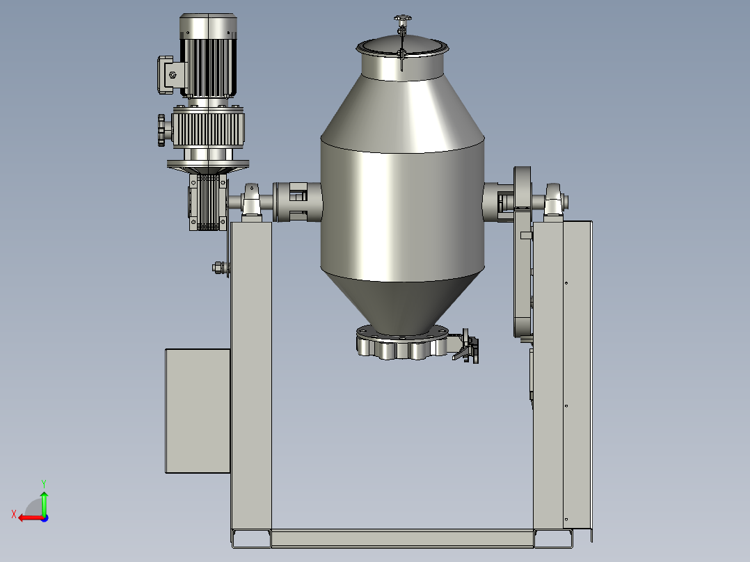 混料机混合均匀无死角后视图