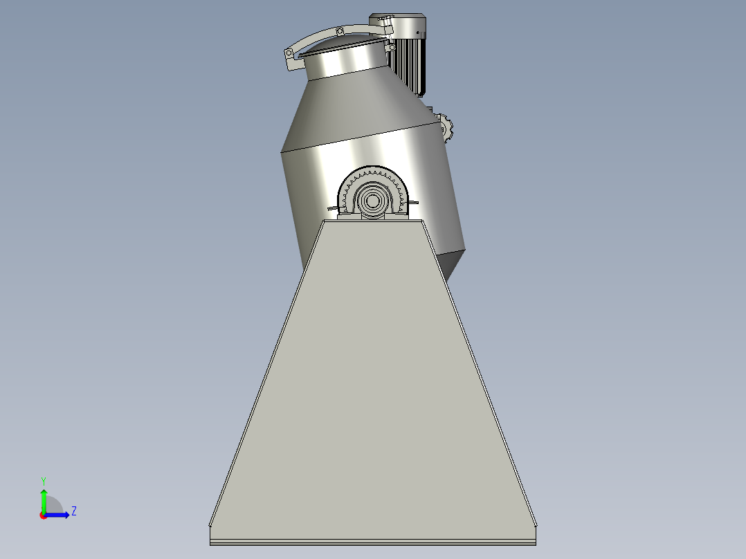 混料机混合均匀无死角左视图