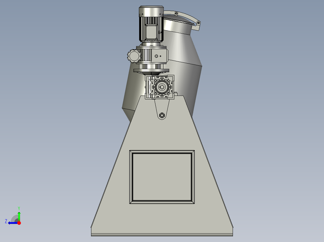 混料机混合均匀无死角右视图