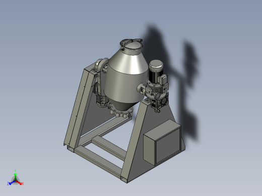 混料机混合均匀无死角正等轴测缩略图