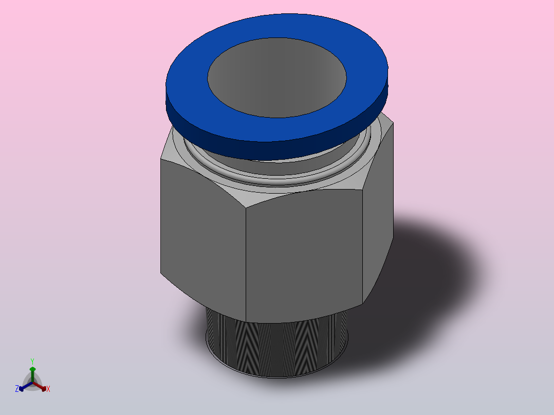IPC 螺纹直通_IPC16-03主视图