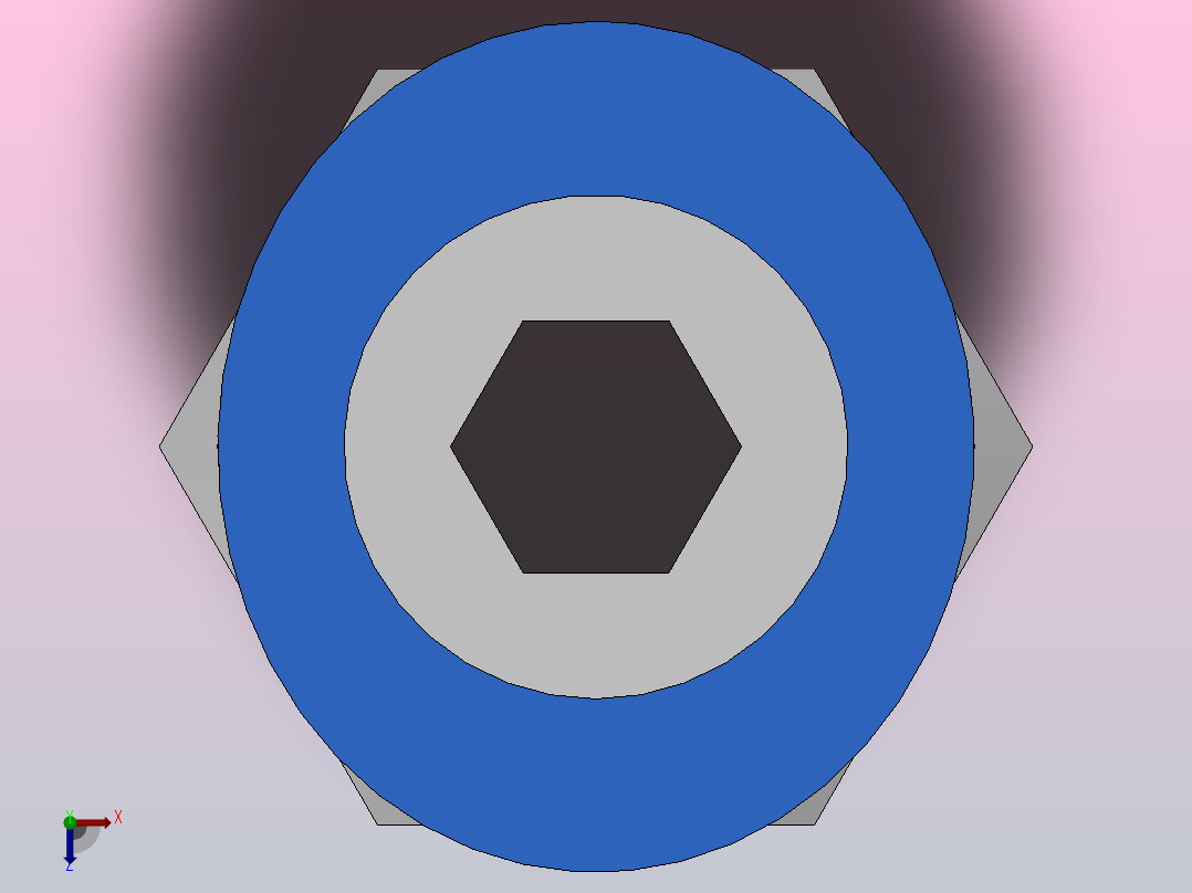 IPC 螺纹直通_IPC16-03俯视图