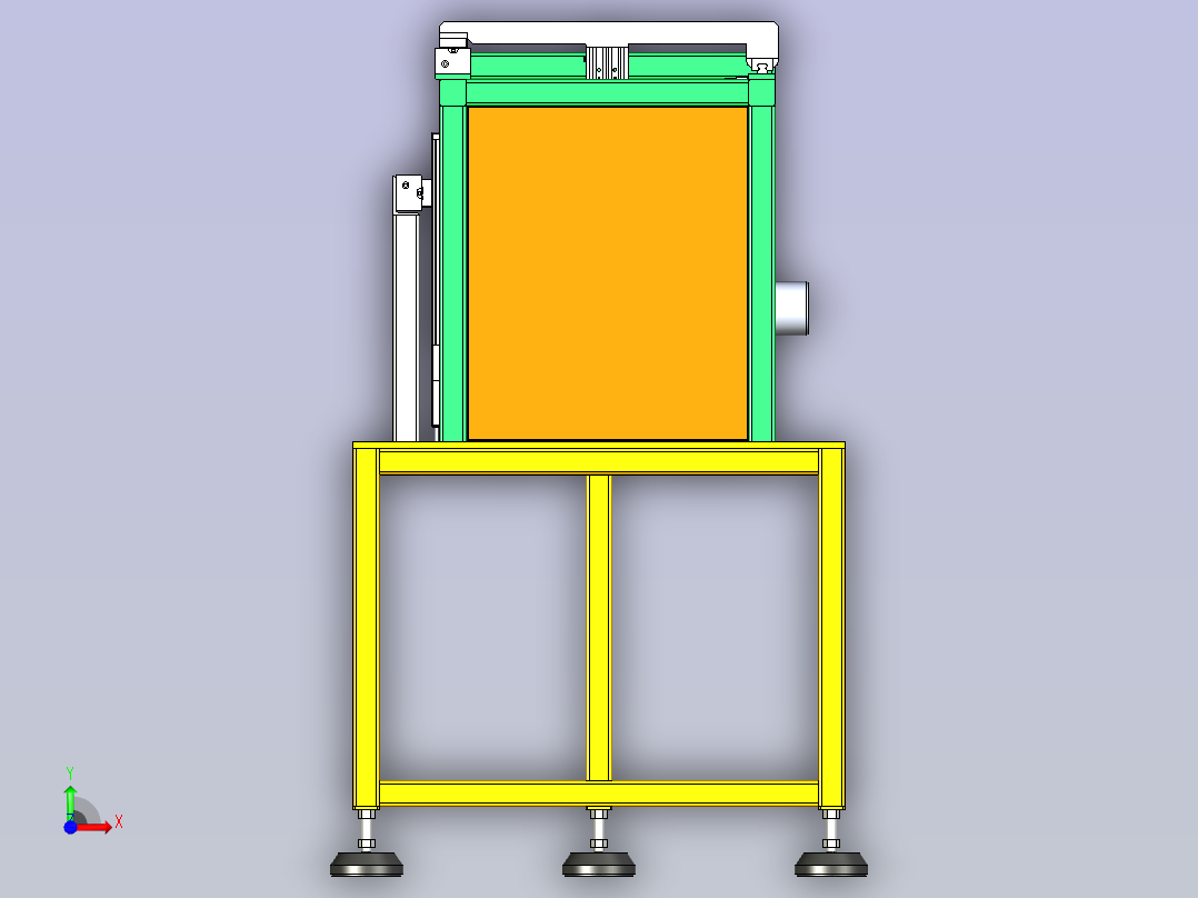 自动盖膜设备前视图