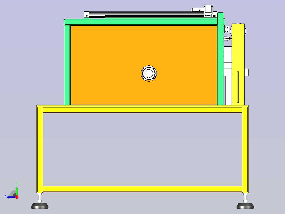 自动盖膜设备右视图