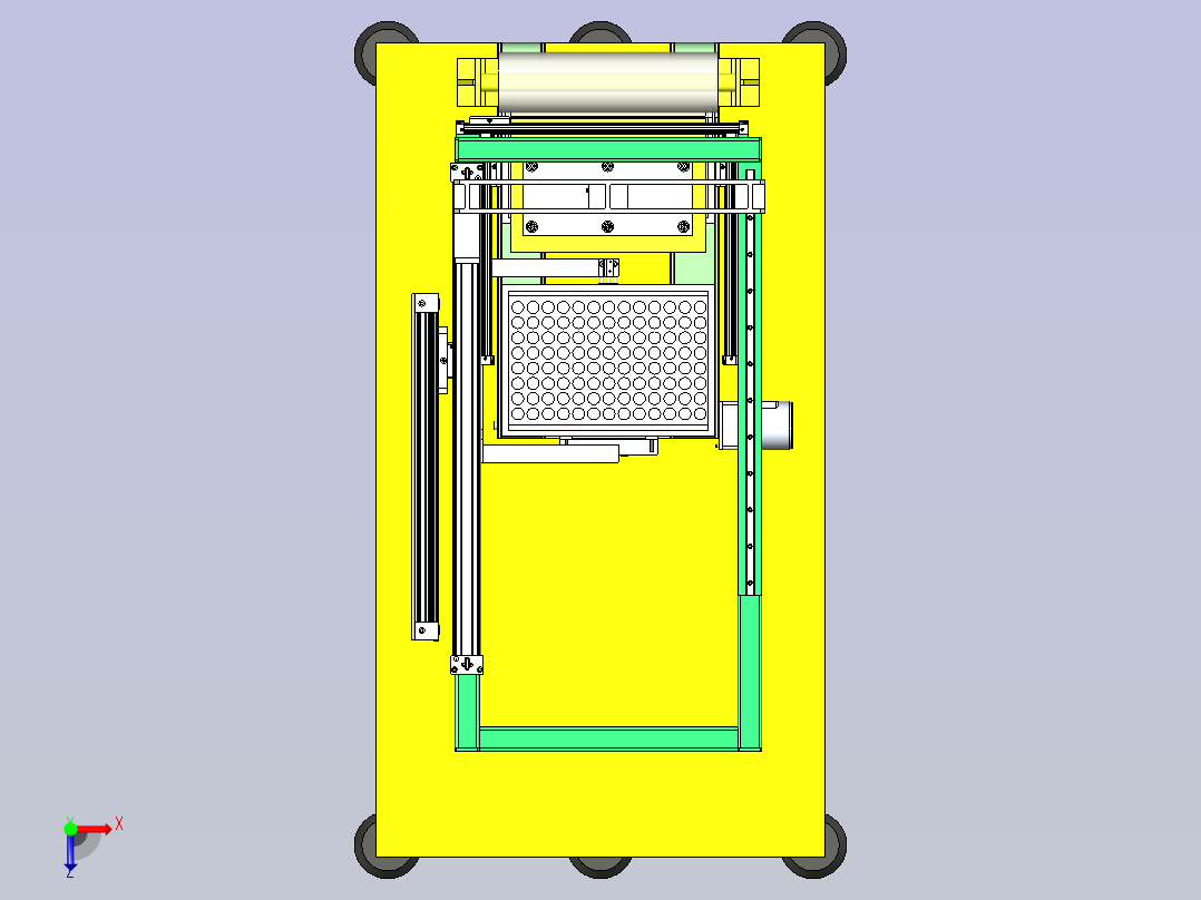 自动盖膜设备俯视图