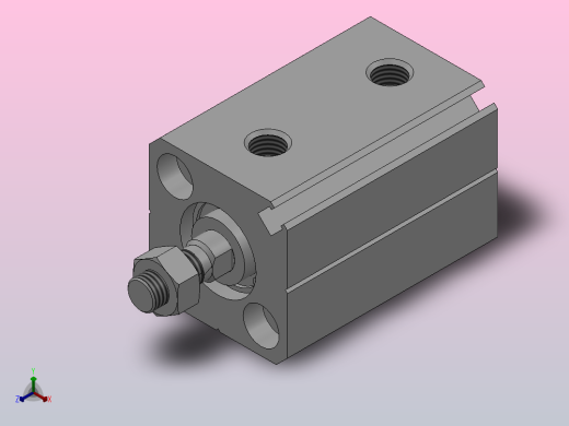 ACQ超薄气缸系列[ACQS-12x30-B]正等轴测缩略图