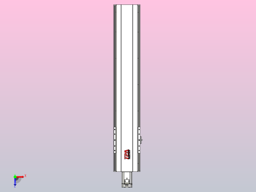 日规模组半封闭丝杆TPA-HNR-202D-2510C-L850-M-Y-P75-N3俯视缩略图