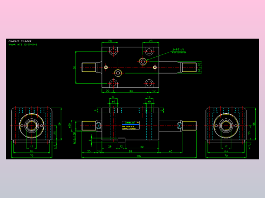 薄型气缸转角下压缸2D-HCS32x30-D-B