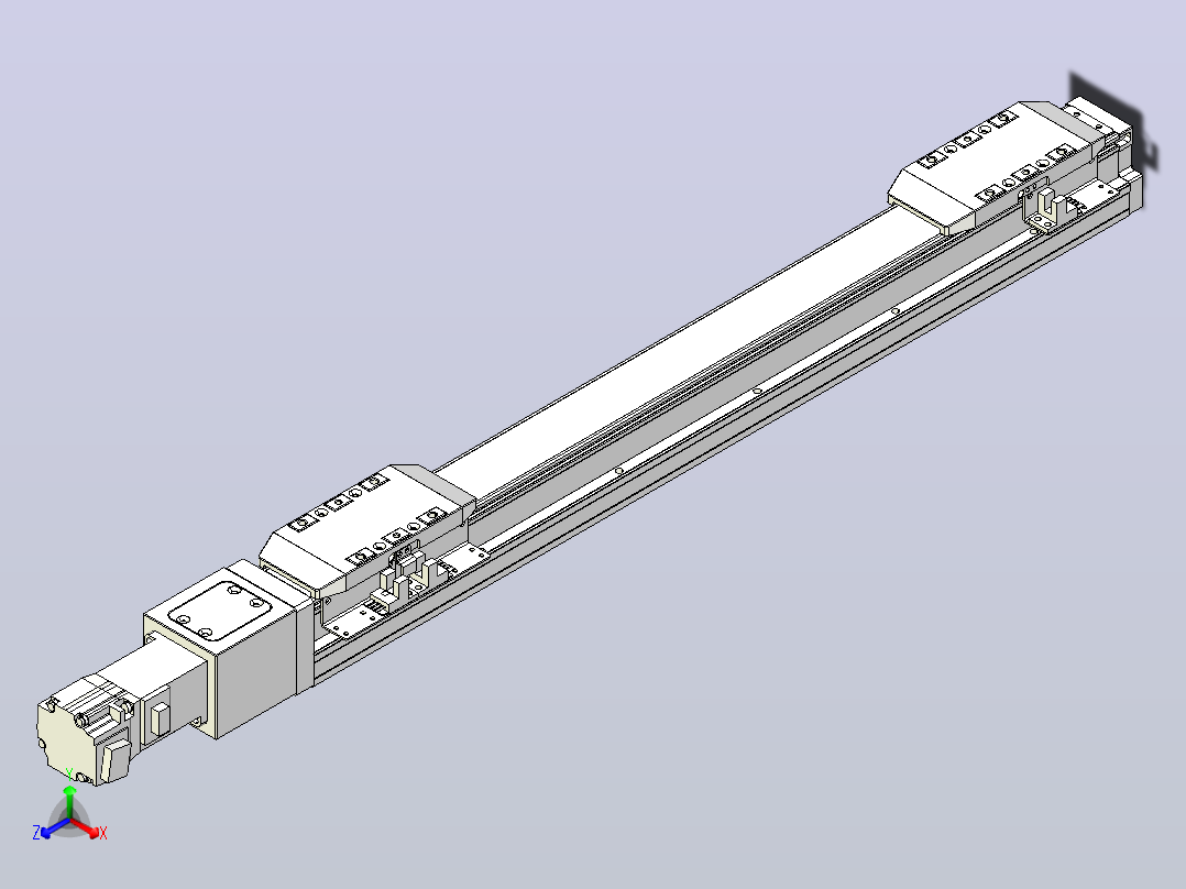 滚珠丝杠线性轴TPA-GCRS-50-1205C-L150-M-M10-N3主视图