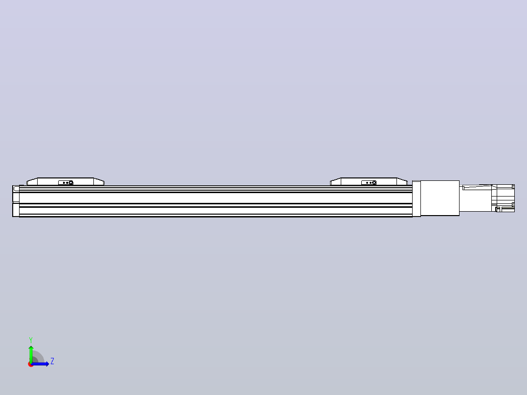 滚珠丝杠线性轴TPA-GCRS-50-1205C-L150-M-M10-N3左视图