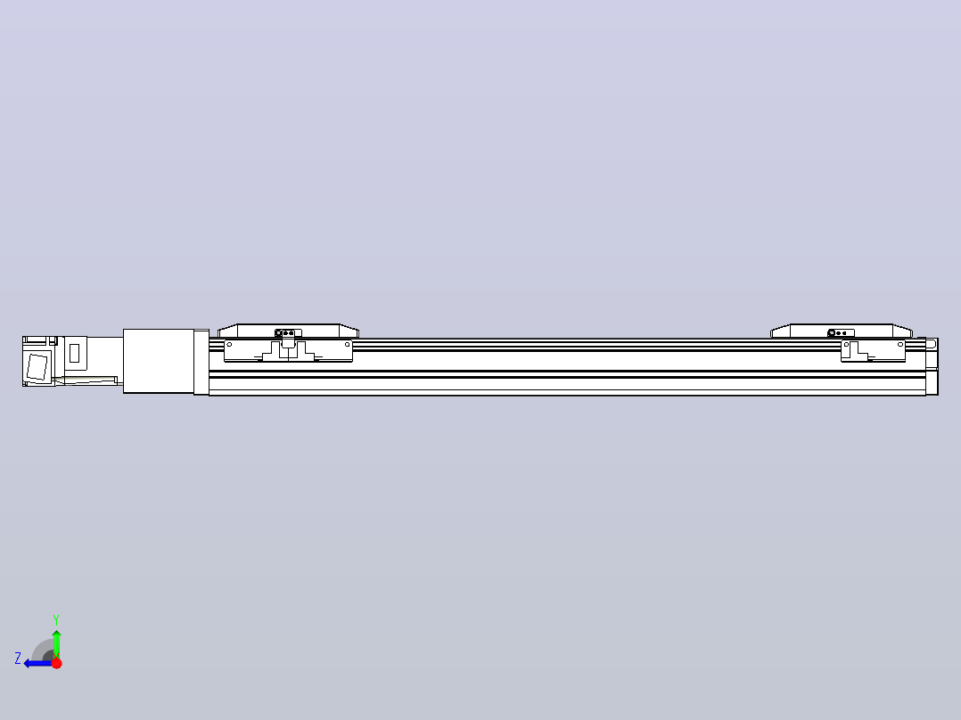 滚珠丝杠线性轴TPA-GCRS-50-1205C-L150-M-M10-N3右视图