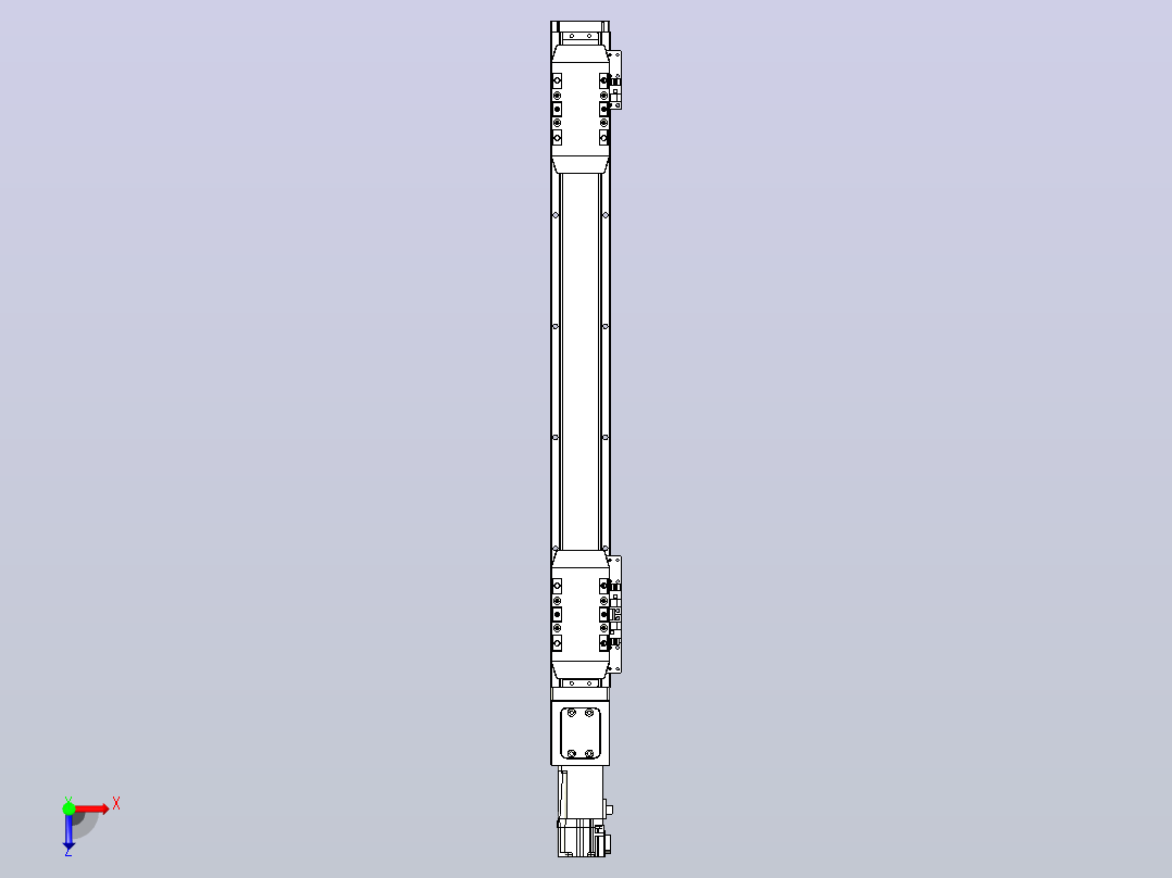 滚珠丝杠线性轴TPA-GCRS-50-1205C-L150-M-M10-N3俯视图