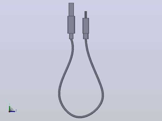 Micro USB 充电线左视缩略图