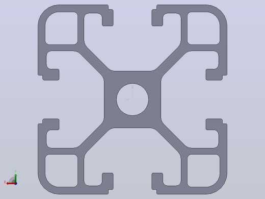 XE-LSX05铝型材40x40后视缩略图