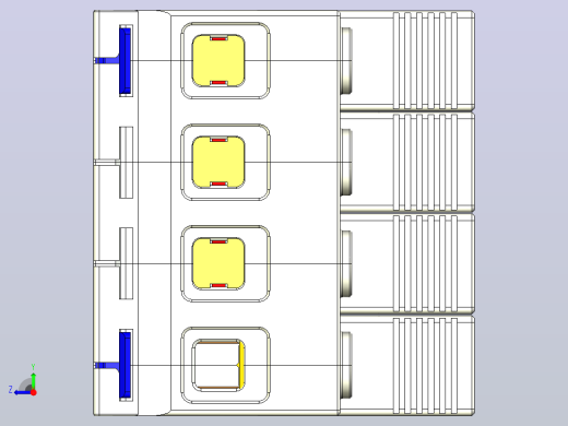 NXU-ⅡG_F 3P&amp;N电涌保护器三维模型202203 右视缩略图